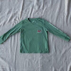 Vineyard Vines 2t Green Long Sleeve Shirt
